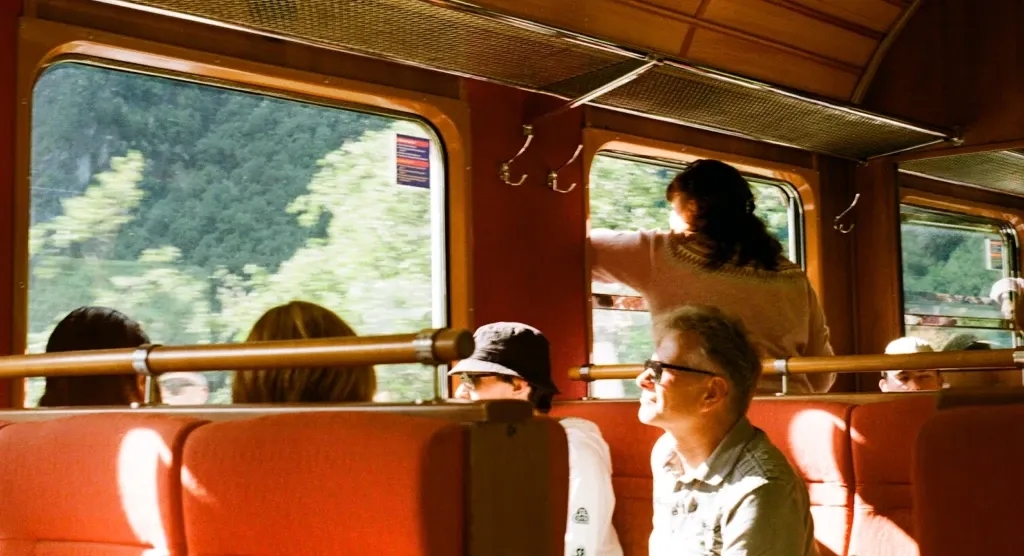 passengers on The Flåm Train