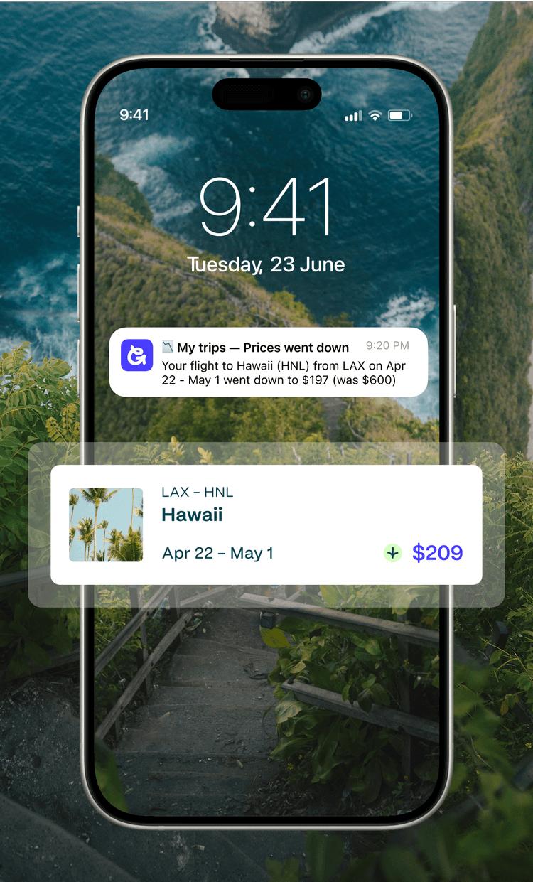 Going mobile app with push notification example mobile image