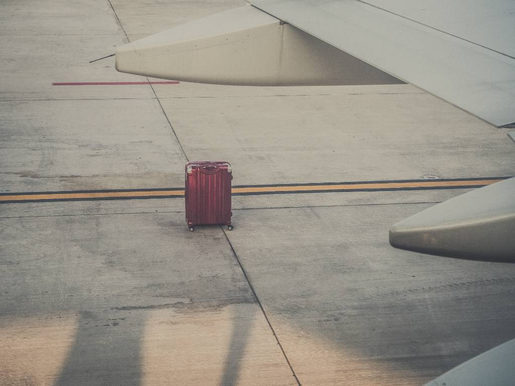 lost suitcase at the airport