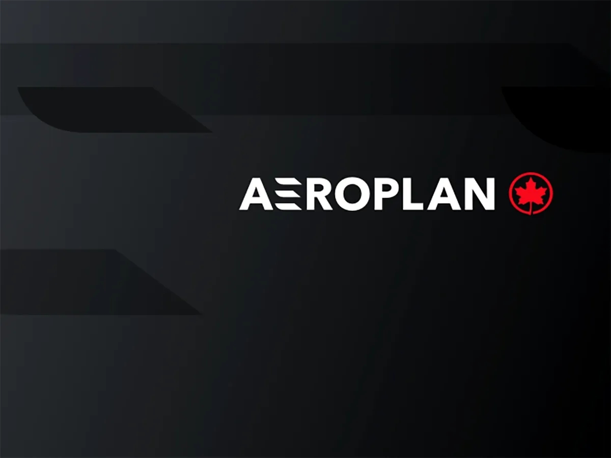 The wordmark for Aeroplan, Air Canada's airline loyalty program