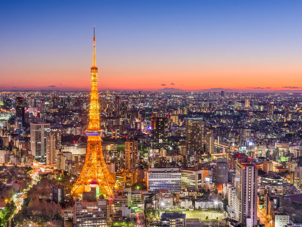 Tokyo city skyline