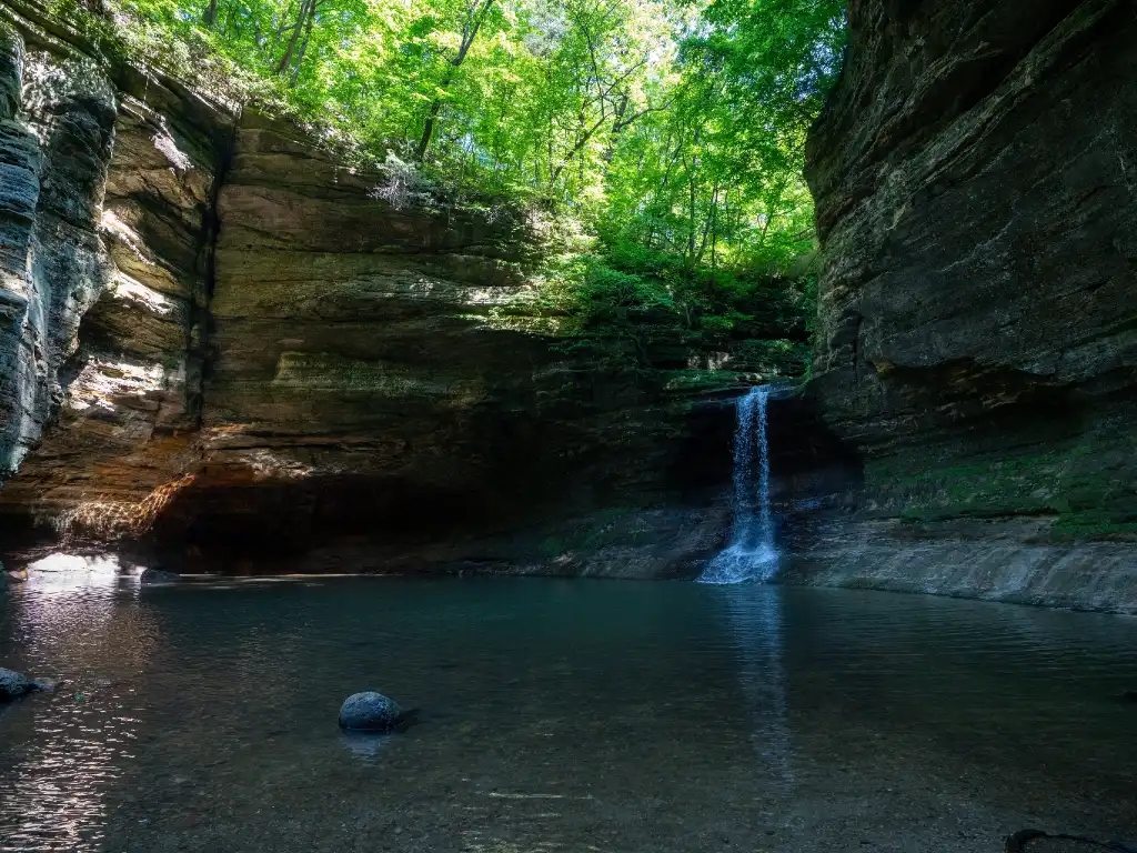starved rock is a great day trip from Chicago.