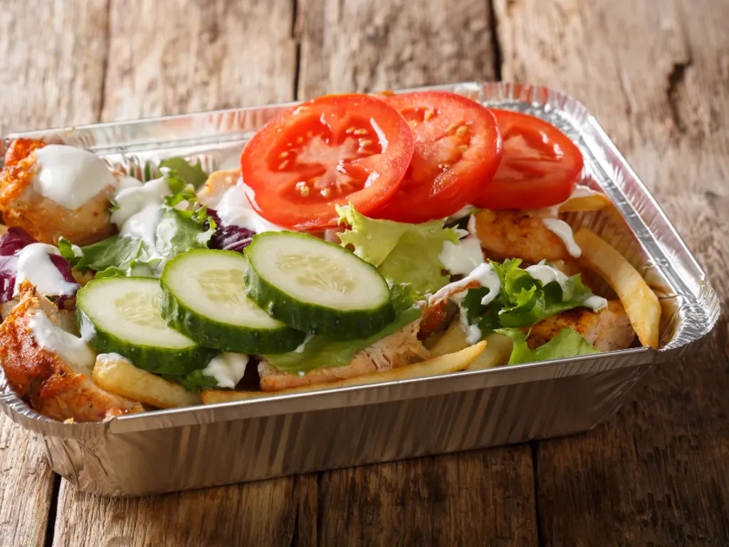Kapsalon takeout dish from the Netherlands