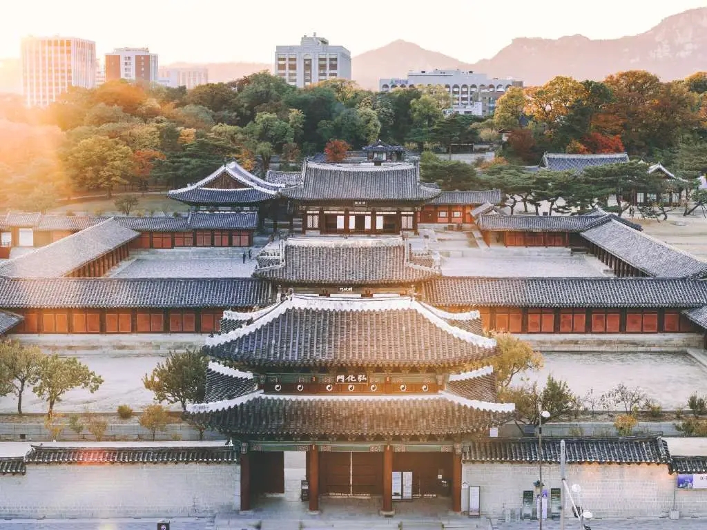 palace in Seoul Korea. 