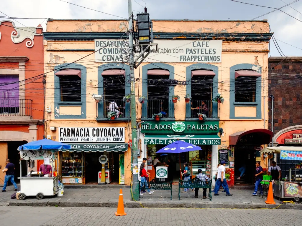 Storefronts in Mexico City