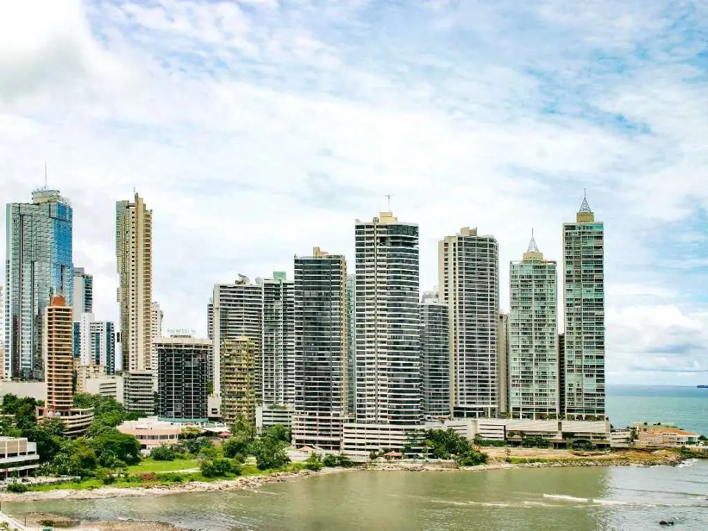 Panama city skyline.