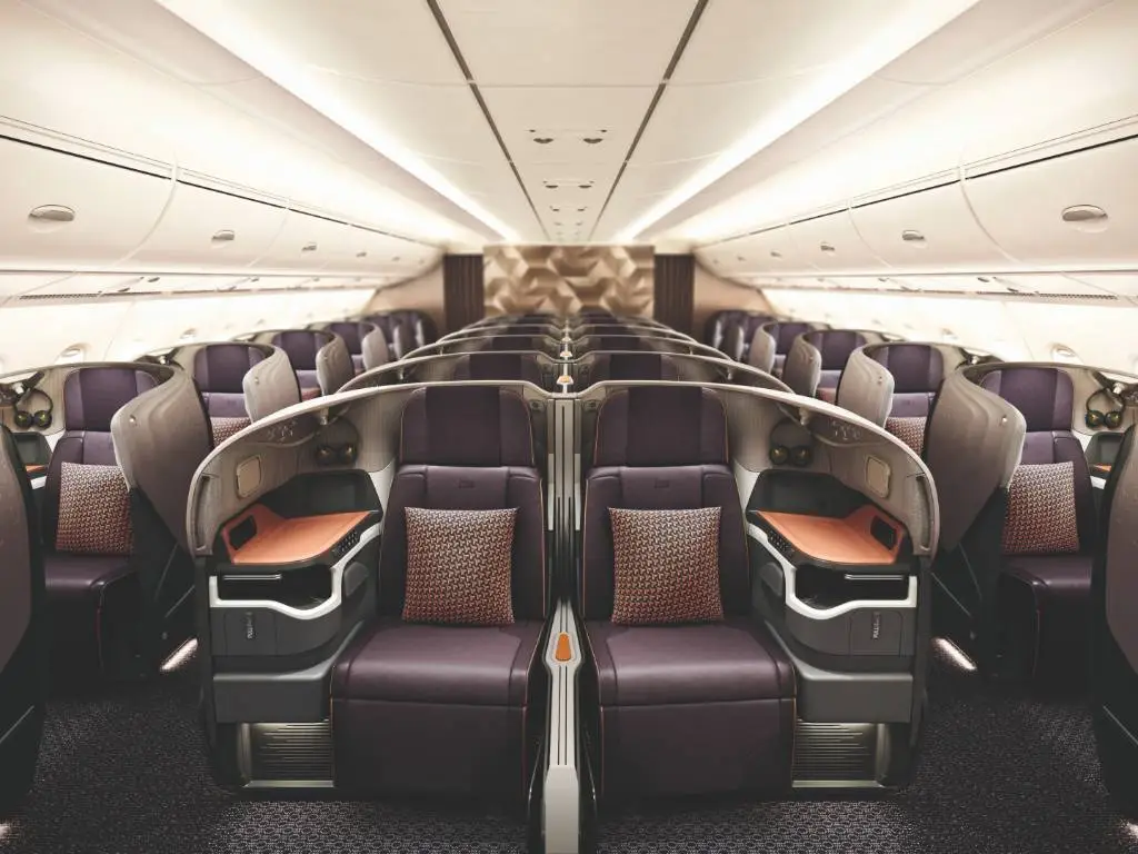 Singapore Airlines business class seats