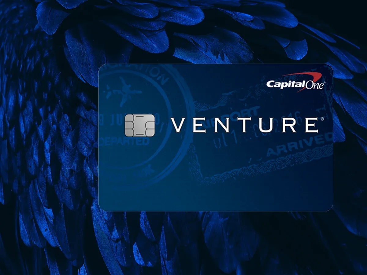 A photograph of the Capital One Venture Rewards Credit Card