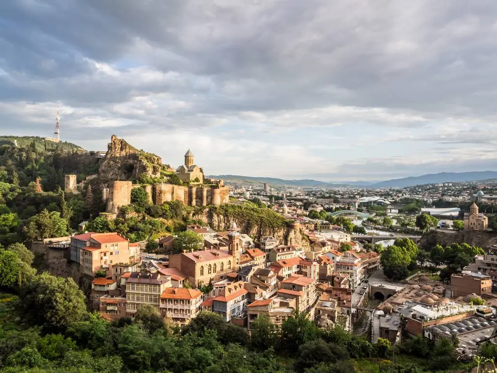 view over Tbilisi Georgia.