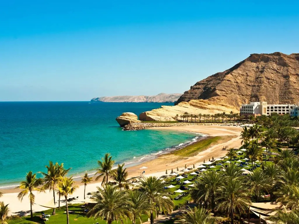 beach on the coast of Oman