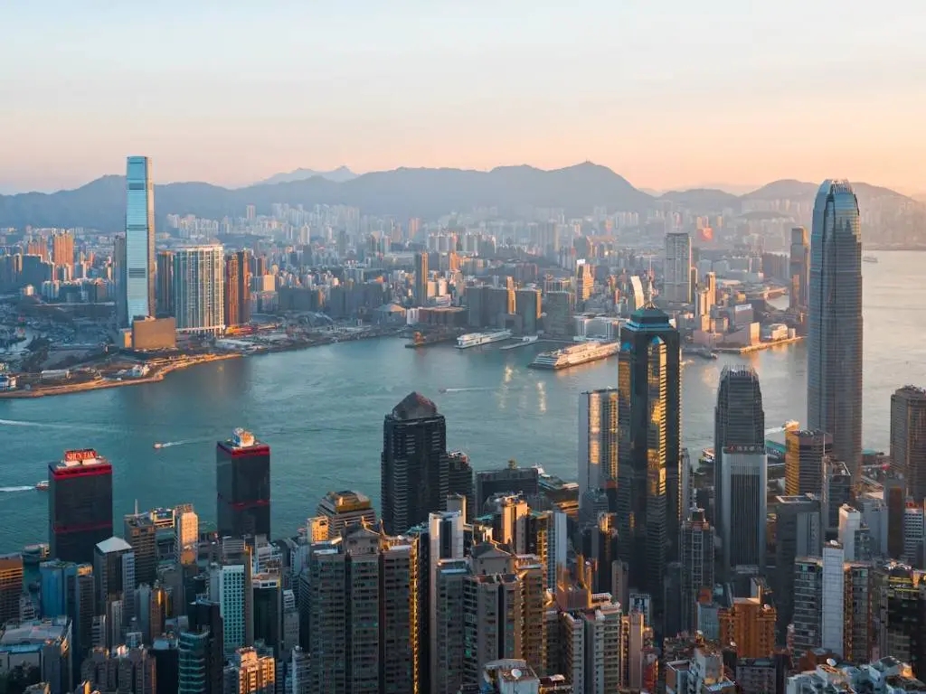 Aerial image of Hong Kong