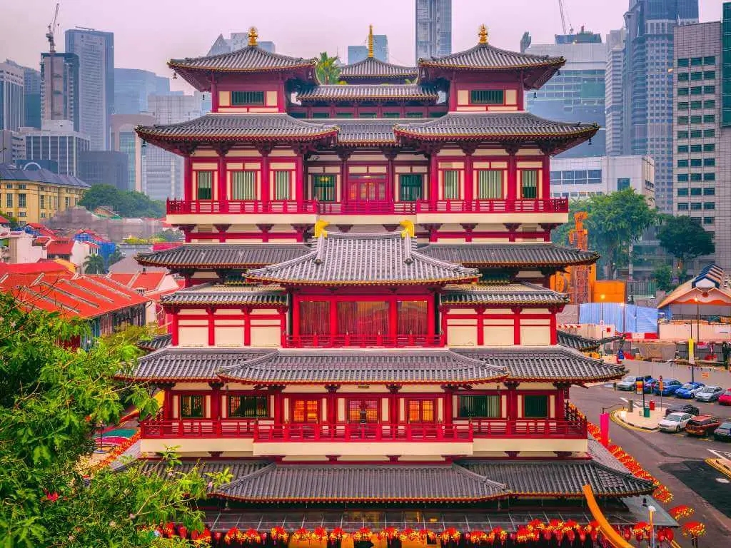 Buddha Tooth Relic Temple in Singapore.