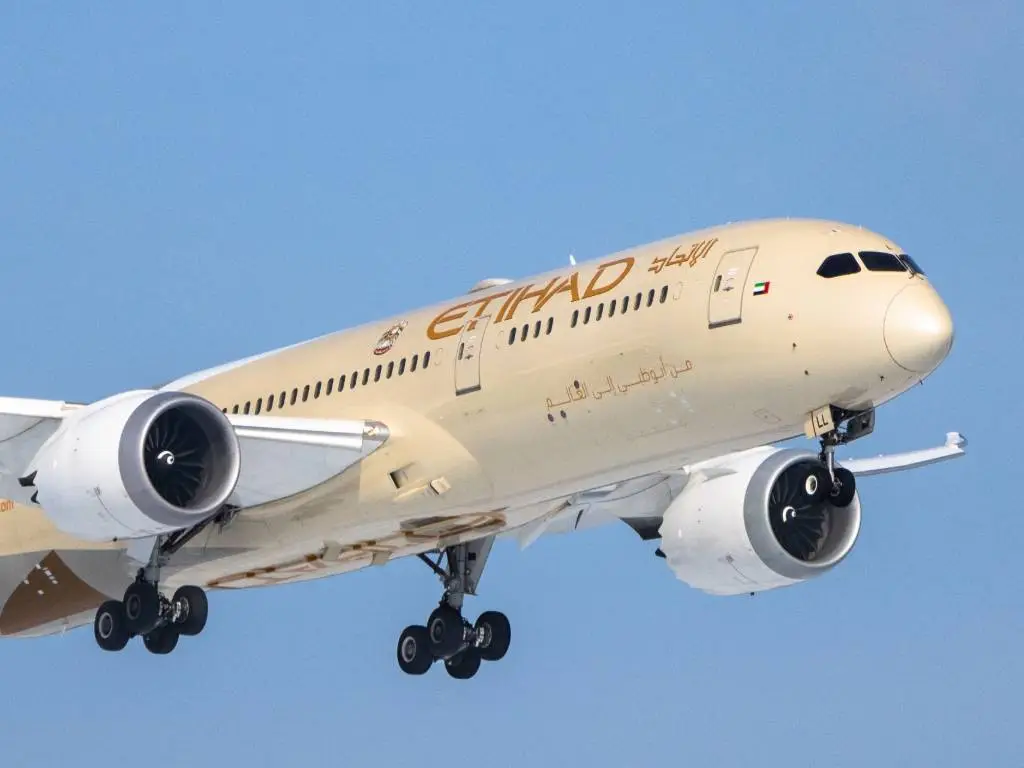 Etihad Airways plane.
