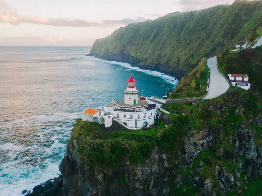 lighthouse in the Azores