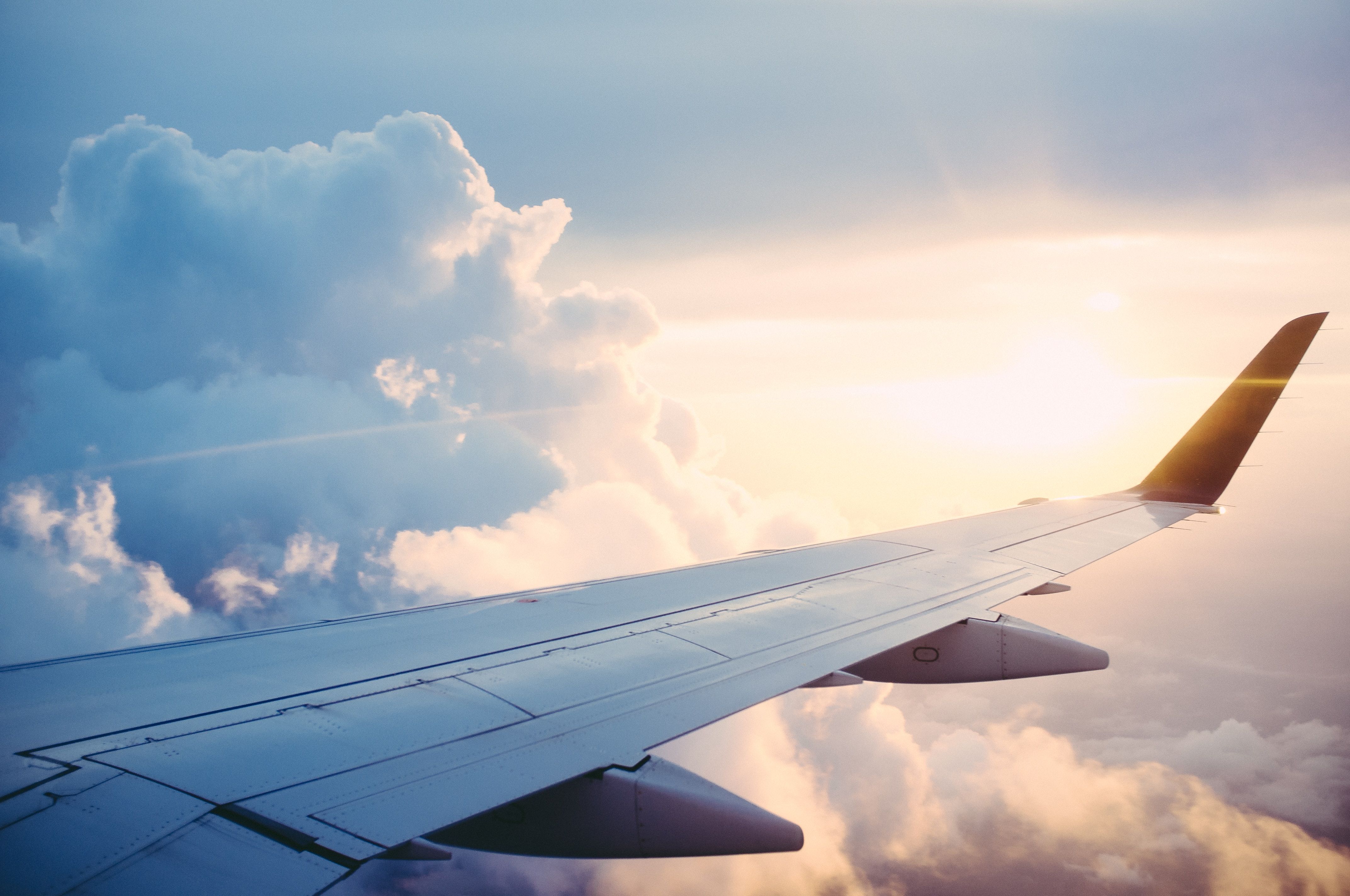 view out airplane window