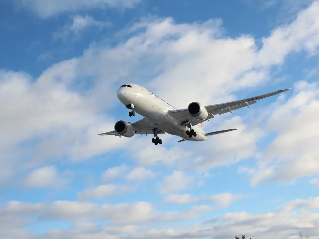 airplane in the sky