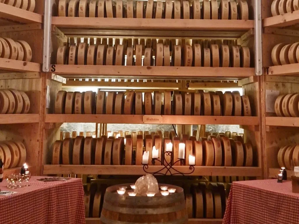 Molkerei Gstaad cheese grotto in Switzerland