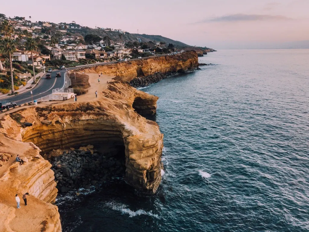 Aerial photograph of San Diego coastline