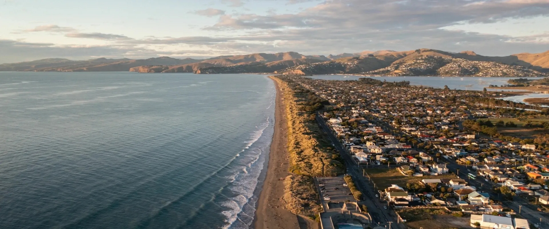 The coastline near Christchurch, New Zealand