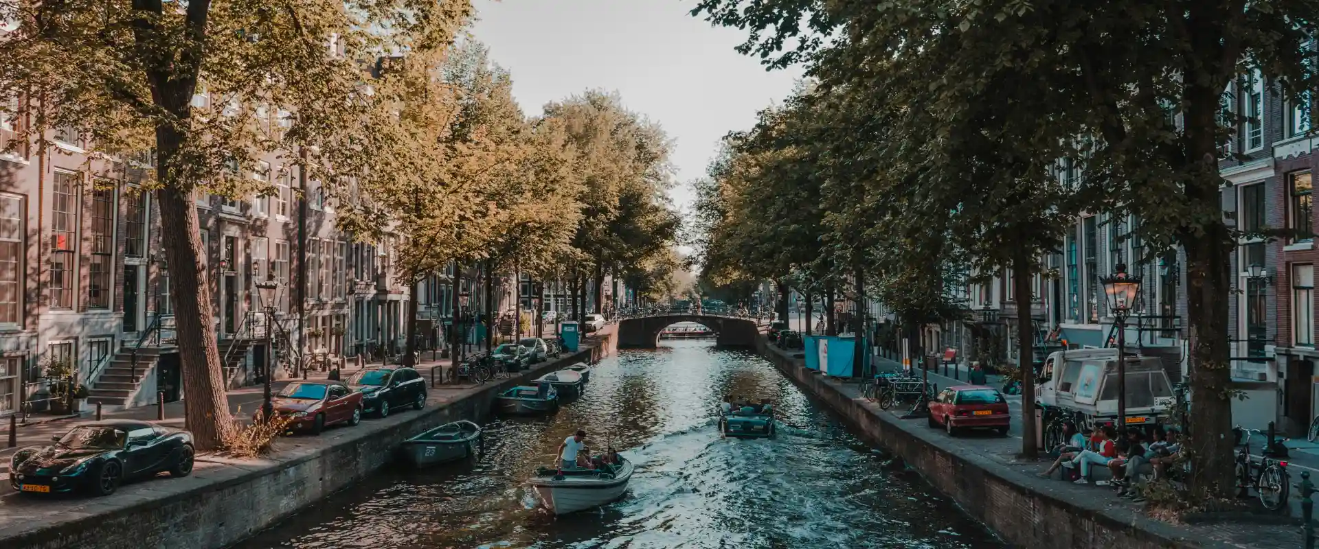 A canal in Amsterdam