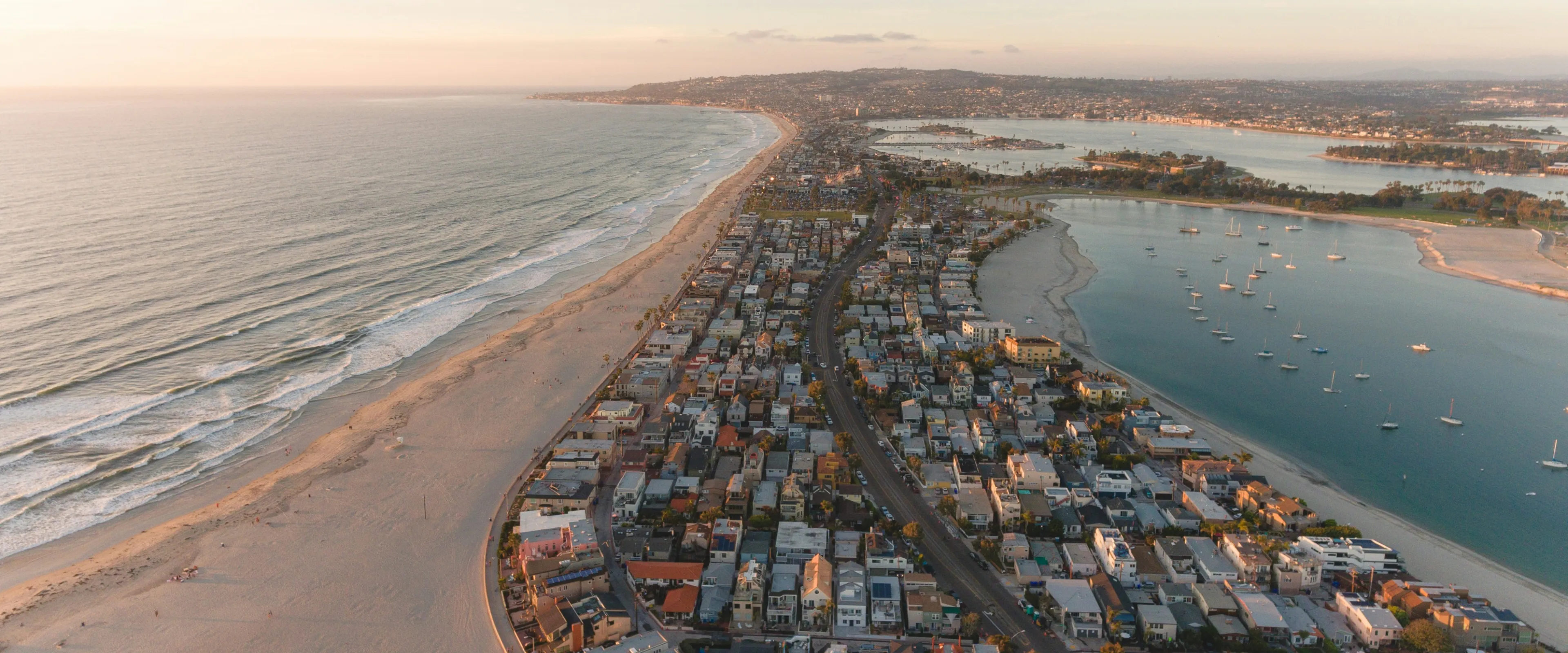 Aerial view of San Diego