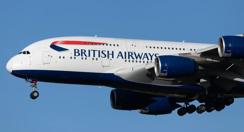 british airways plane