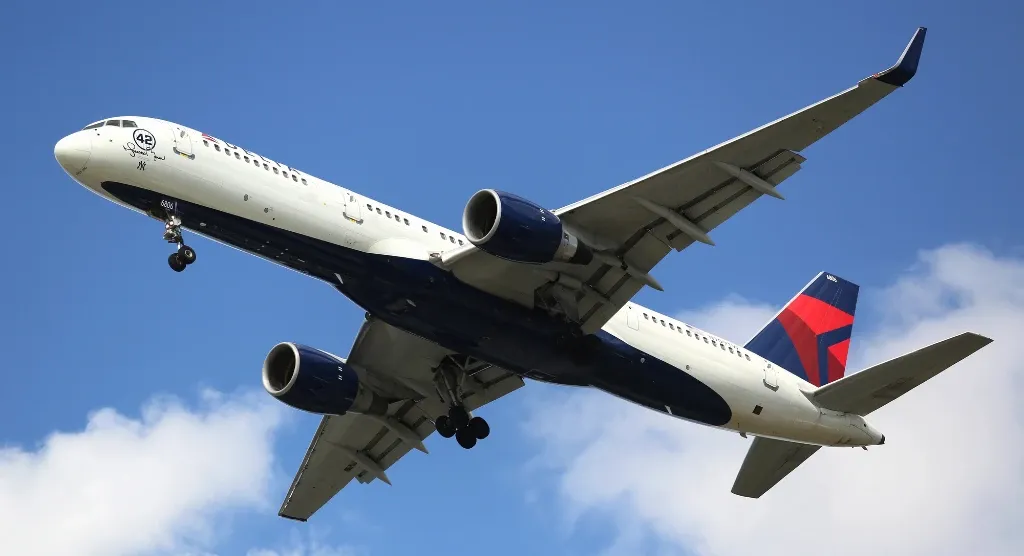 delta plane logo from below