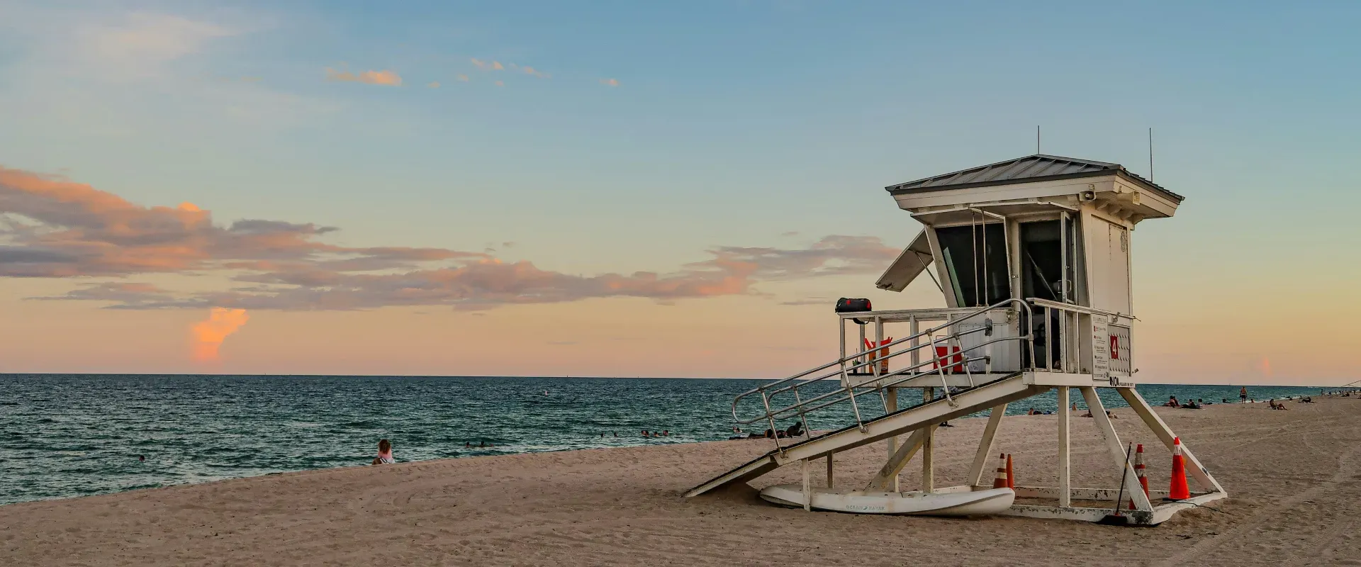 Lifeguard stand on Fort Lauderdale beach