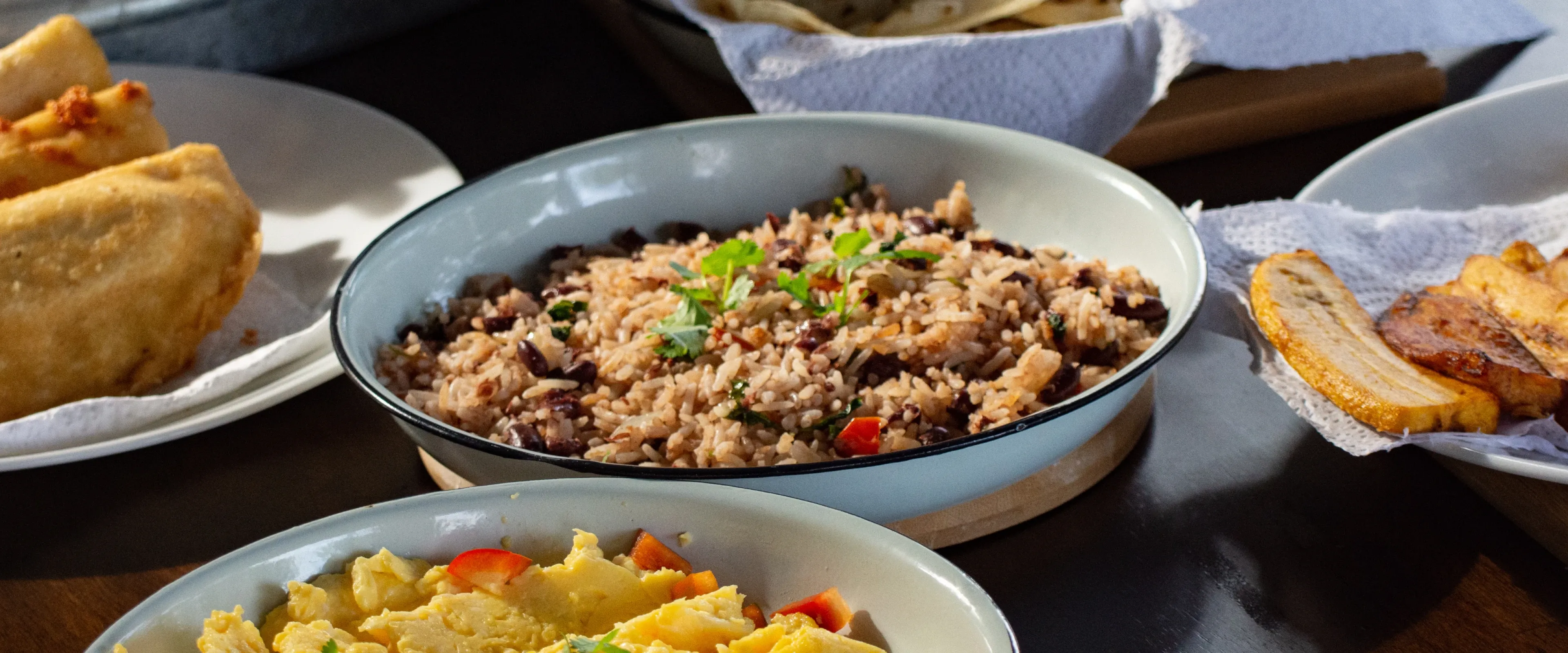 A bowl of gallo pinto