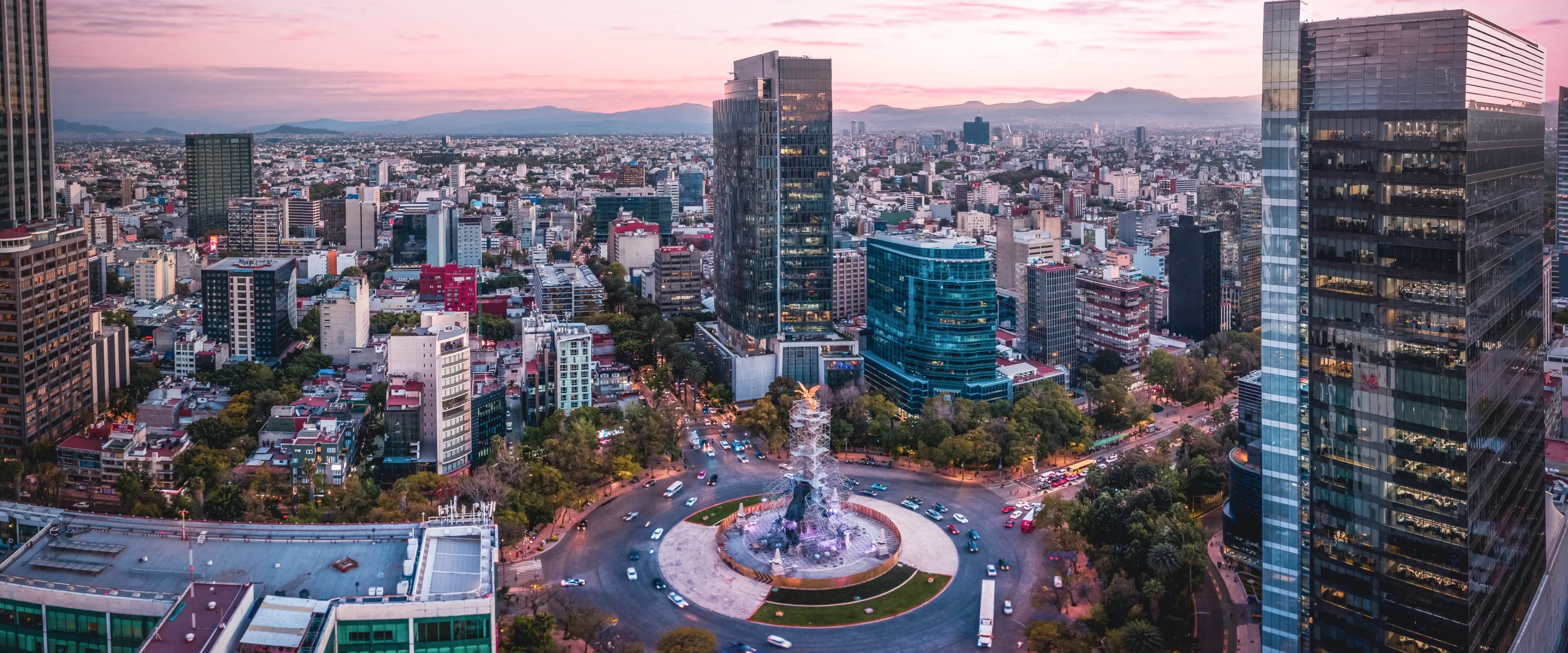 View of Mexico City from above