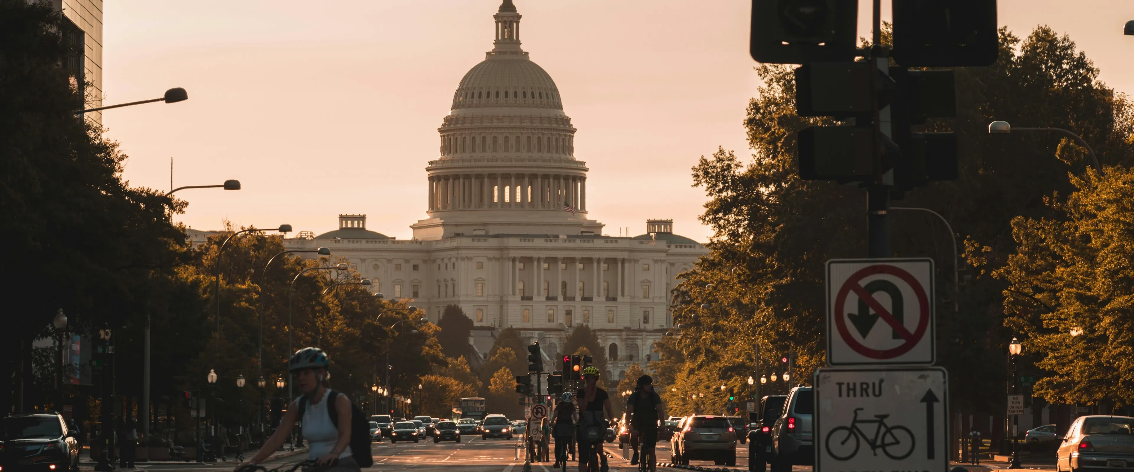 View of the US Capitol in DC