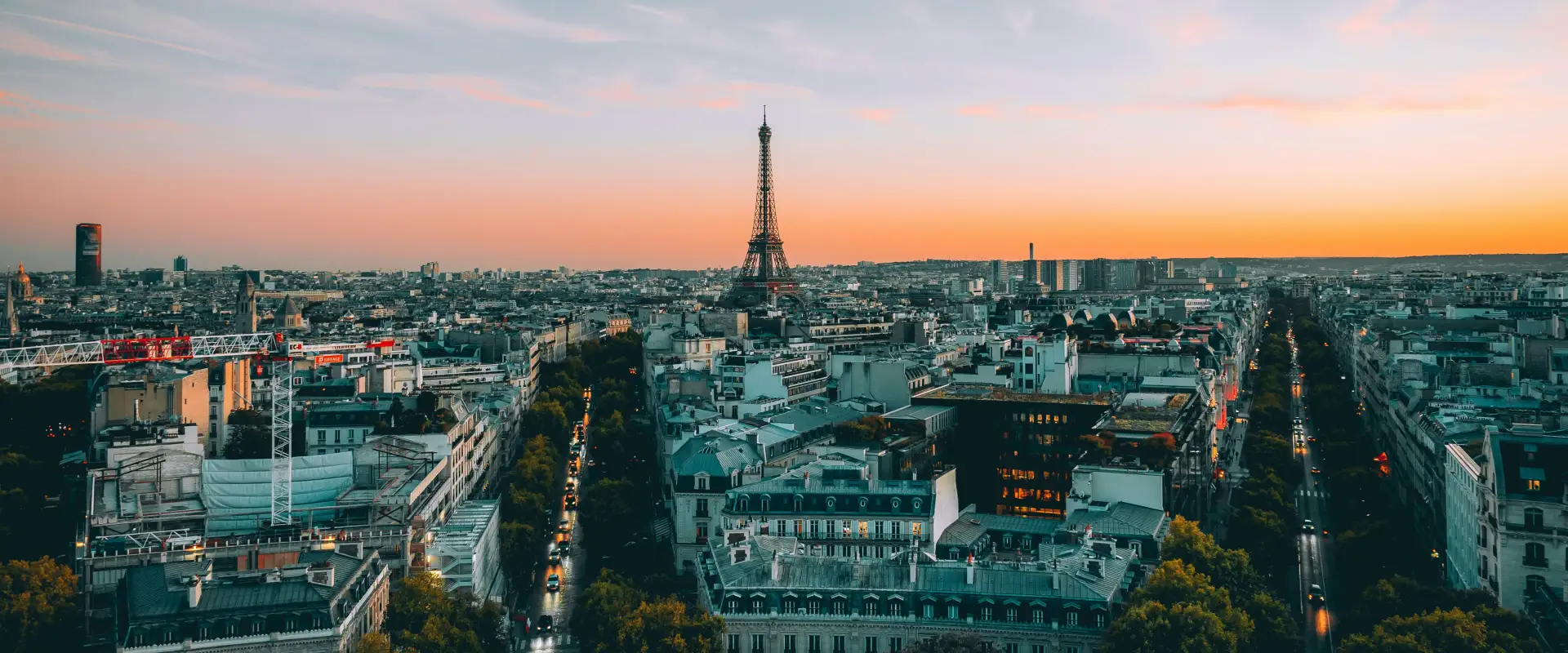 Paris at sunset