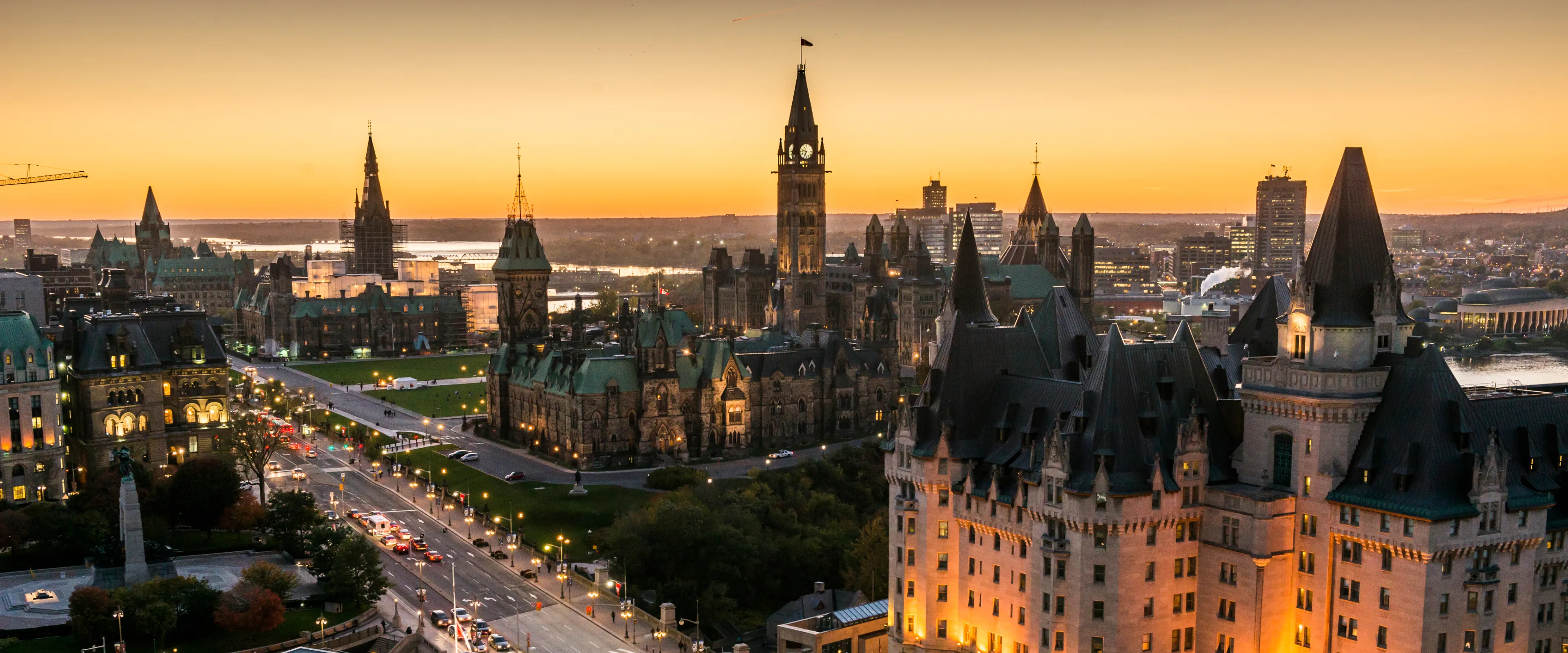 Aerial view of Ottawa, Canada